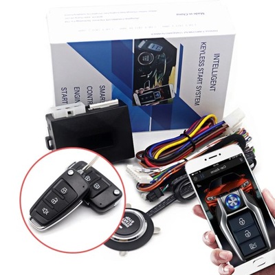 UNIVERSAL CAR SIGNALIZACIJA AUTOSTART KEYLESS ENTRY SYSTEM REMOTE START KIT ~22768 