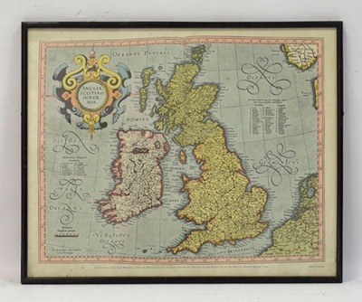 Mercator Mapa Wysp Brytyjskich 47x39 cm