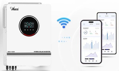 10kW Inwerter solarny 10200W off-grid on-grid hybrydowy 48V dual 2 x MPPT 