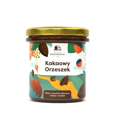 Kakaowy orzeszek MASŁO OREZECHOWE pasta orzechowa orzechy laskowe miód 300g