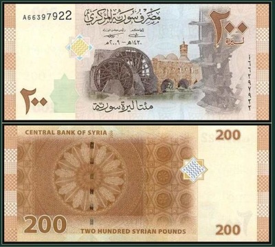 SYRIA - 200 FUNTÓW - 2009 - P-114 UNC