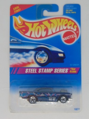 1995 HOT WHEELS - '57 CHEVY - STEEL STAMP - 1/64