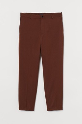 H&M brązowe spodnie cygaretki S