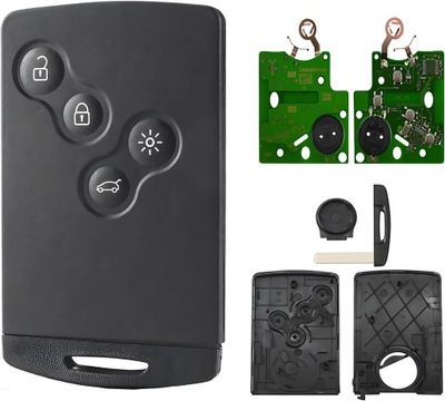 Карта з електроніка i 4 кнопками 4a aes 433 mhz renault clio 4 captur фото №1