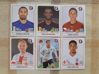 Naklejki Panini EURO 2016 (6 sztuk)