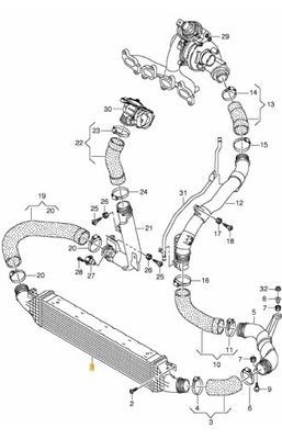 INTERCOOLER AUDI Q3 2,0TDI/2,0TFSI 11-  