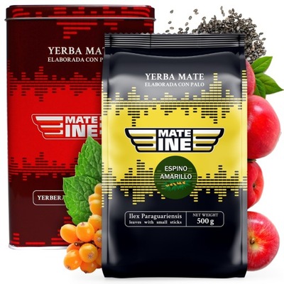 Yerbera Puszka Yerba Mate Apple MATEINE MOC 0,5kg