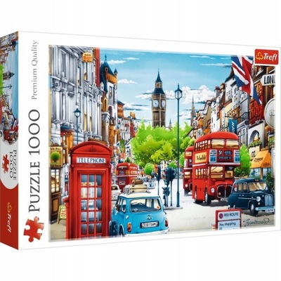 Puzzle Ulica Londynu 1000 elementów 10557 Trefl