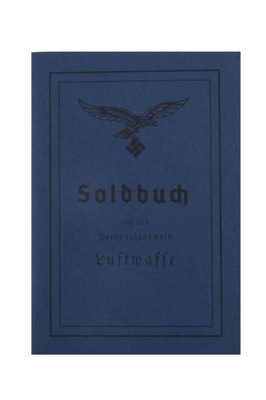 Soldbuch LW Luftwaffe, replika