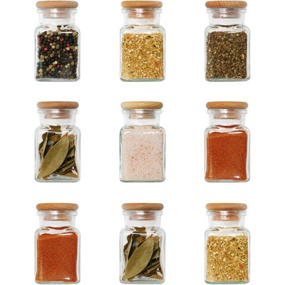 słoik słoiczek pojemnik pojemniczek na przyprawy 150ml 9szt