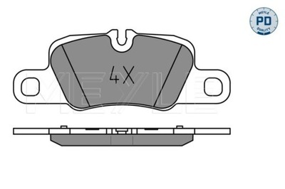 MEYLE 025 245 5416/PD SET PADS HAMULCOWYCH, BRAKES TARCZOWE  