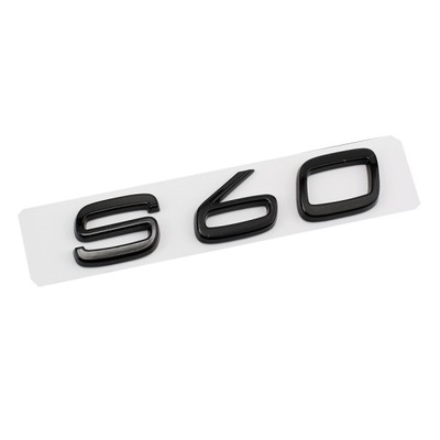 NEGRO BLYSZCZACY S60 EMBLEMA INSIGNIA PEGATINAS AL KAROSERIE PARA VOLVO  