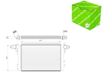 INTERCOOLER RADUADOR AIRE DE ADMISIÓN AUDI A3 TT 2.0 11.06-06.14  