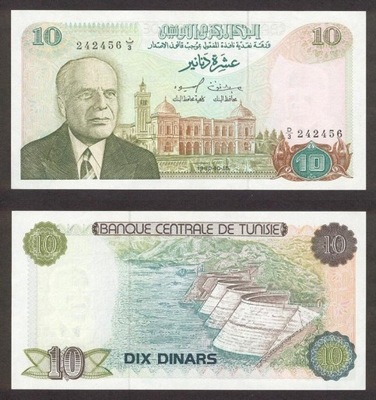 TUNEZJA 10 Dinars 1980 P-76 UNC