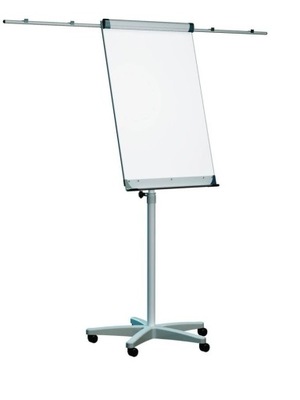 Flipchart mobilny z ramionami na kółkach 70x100 cm