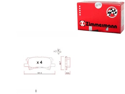 TRINKELĖS STABDŽIŲ LEXUS RX300 03-08 GAL. ZIMMERMANN 