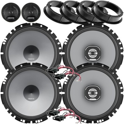 ALTAVOCES HERTZ 165MM PARA VW GOLF 6 POLO 4 TOURAN JUEGO AL PARTE DELANTERA I PARTE TRASERA  