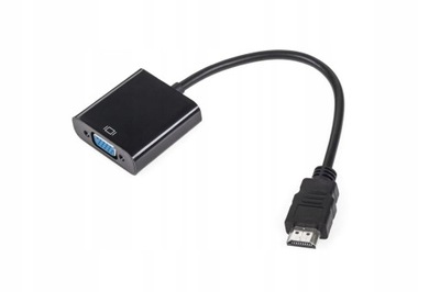 Złącze adapter wtyk HDMI gniazdo VGA + AUDIO