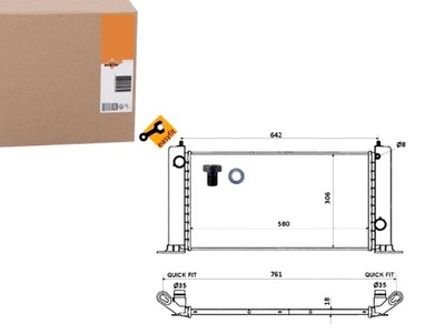 РАДІАТОР ДВИГУНА NRF 51735217 46766167 46799894 1