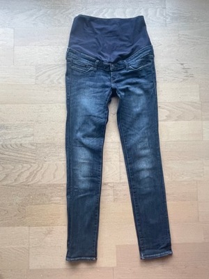 Spodnie ciążowe jeans H&M MAMA HIGH RIB rozm.38
