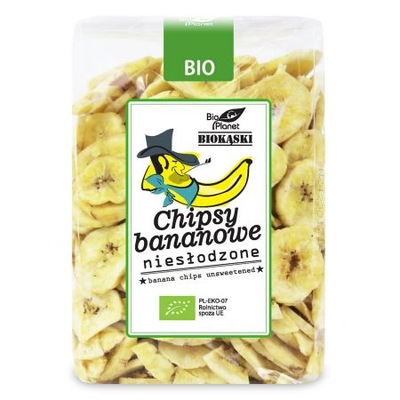 Chipsy bananowe niesłodzone 350 g Bio