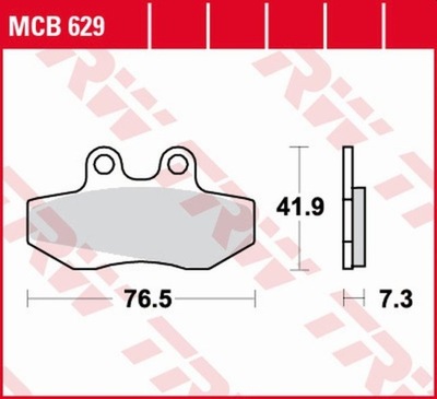 ZAPATAS DE FRENADO KH256 ORGANIC APRILIA RX 50 '91-'94, RED ROSE 125 '90-'95,  