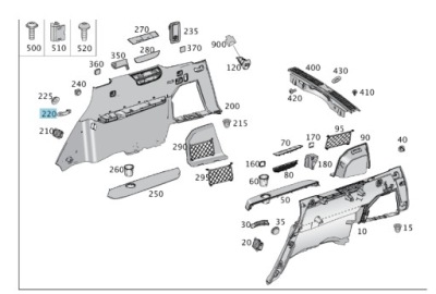 Кронштейн крепления поперечина mercedes w166 фото №1