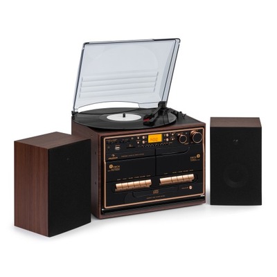 Zestaw stereo Hi-Fi 388-BT Wood z gramofonem