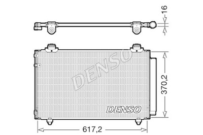 DENSO KONDENSATORIUS KONDICIONAVIMO TOYOTA COROLLA VERSO 1.6-2.2D 