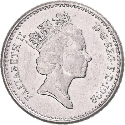 Moneta, Wielka Brytania, 5 Pence, 1992