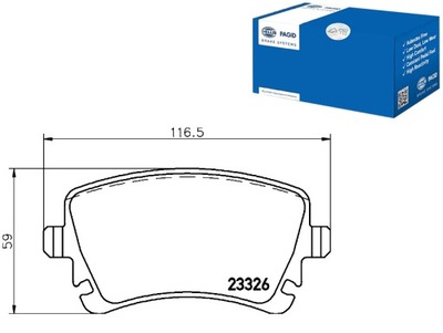 КОЛОДКИ ТОРМОЗНЫЕ HELLA PAGID 7H0698451 B