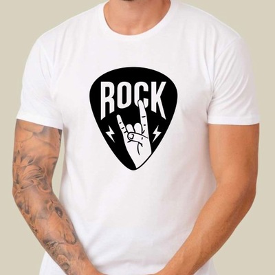 Koszulka T-shirt ROCK Metal Gitara muzyka M