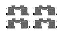 Набір монтажний гальмівних колодок гальмівних hyundai getz фото №1