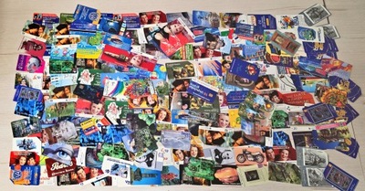 STARE KARTY TELEFONICZNE ZESTAW 207 SZTUK