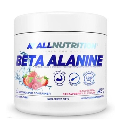 Proszek alanina Beta Alanine Allnutrition 250 g malina-truskawka