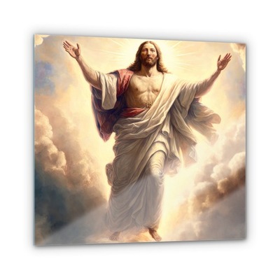 Obraz Dekoracja Szkło Jezus Wniebowstąpienie