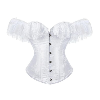 Corset with Lace Sleeves Victorian Showgirl Party