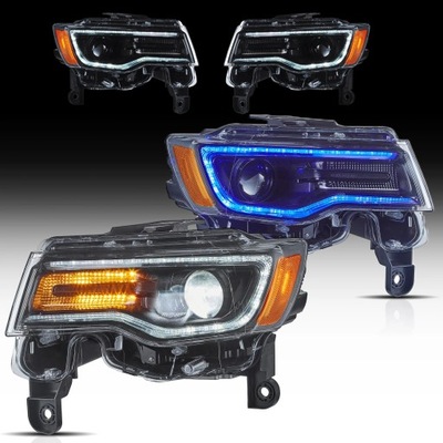 Фары лампы day line light led jeep grand cherokee wk2 lift 2013-2021 фото №1