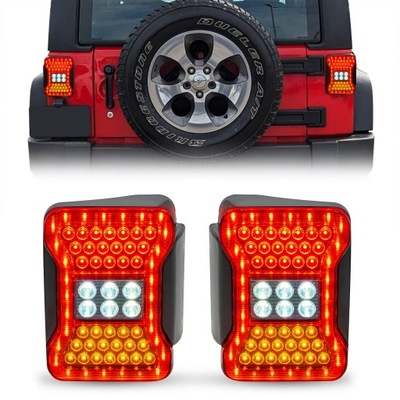 JEEP WRANGLER JK 2007-2018 FAROS PARTE TRASERA DIODO LUMINOSO LED STYLIZOWANE AL JL  