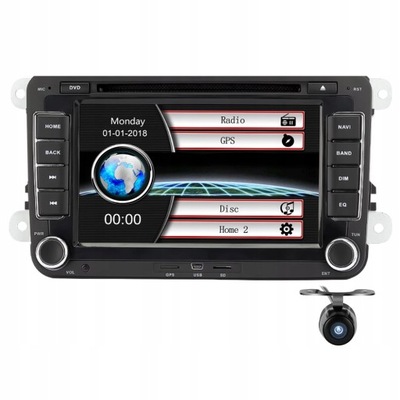 RADIO 2 DIN MP5 VW GOLF 5 B6 PASSAT TOURAN  