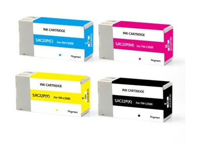 4X tusz do Epson SJIC22P do Epson ColorWorks C3500