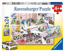 Ravensburger Puzzle 2 x 24 el. Na Lotnisku