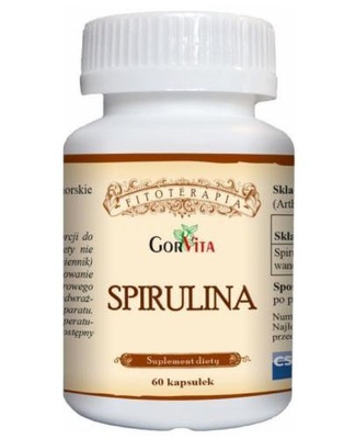 Spirulina sproszkowane algi morskie 60 kapsułek