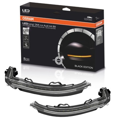 OSRAM Dynamiczne kierunkowskazy LED do Audi A4, A5 BLACK EDITION