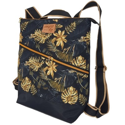 Plecak damski torebka damska miejski plecaczek dla dziewczyny w kwiaty