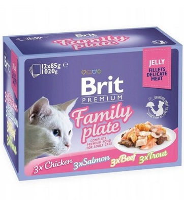 BRIT Premium Cat Pouch Jelly Fillet 12 x 85 g