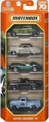 COFFEE CRUISERS IV autka pięciopak zestaw MATCHBOX 5-PACK