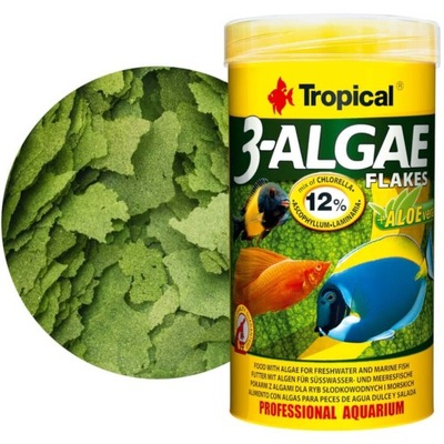 Tropical 3-ALGAE FLAKES 250ml - pokarm spirulina