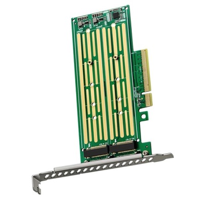 Karta rozszerzeń SSD Podwójny adapter M.2 na PCIe