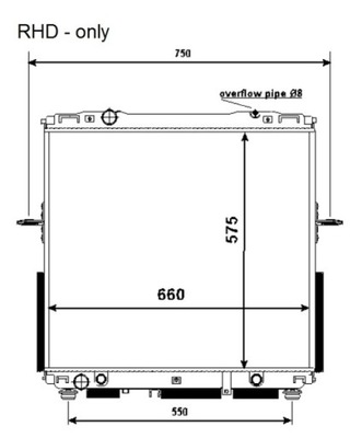 RADUADOR KIA SORENTO 02- NRF53368  